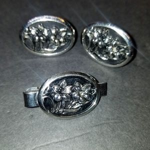 Cuff Link / Tie Clip Set